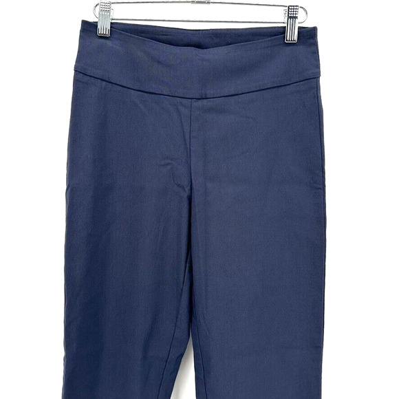 Ritva Falla Eeva Slit Pants FR 36 Blue Ankle US XS Quiet Luxury Caspule Prep NWT - Picture 2 of 12